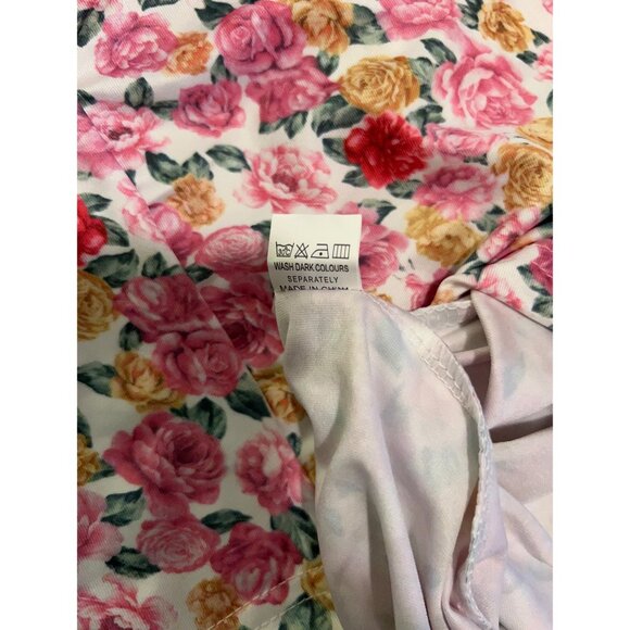 Floral lace Trim/Maxi Slip Dress/Pink/Large - Picture 12 of 12